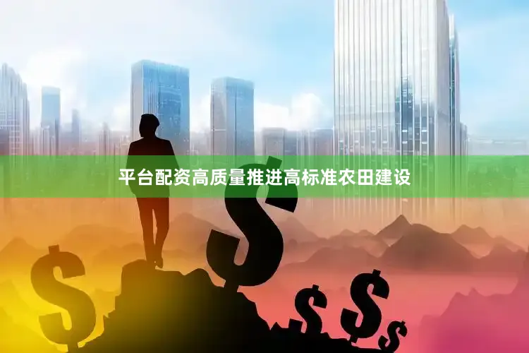平台配资高质量推进高标准农田建设