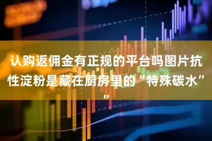 认购返佣金有正规的平台吗图片抗性淀粉是藏在厨房里的“特殊碳水”